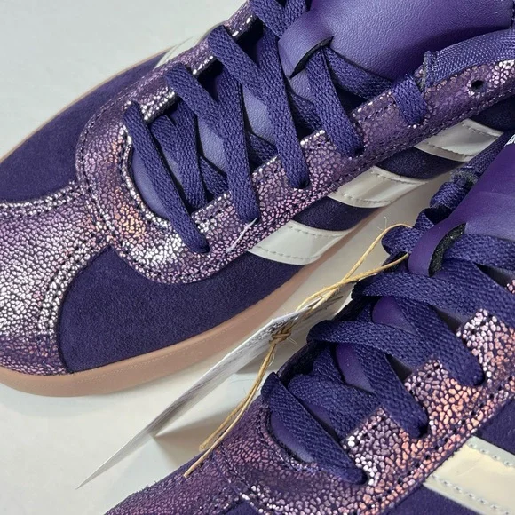 🆕Adidas VL Court 3.0 in the colors Aurora Plum/Zero Metalic/Pink Gum - Size:US 5 - Picture 5 of 17